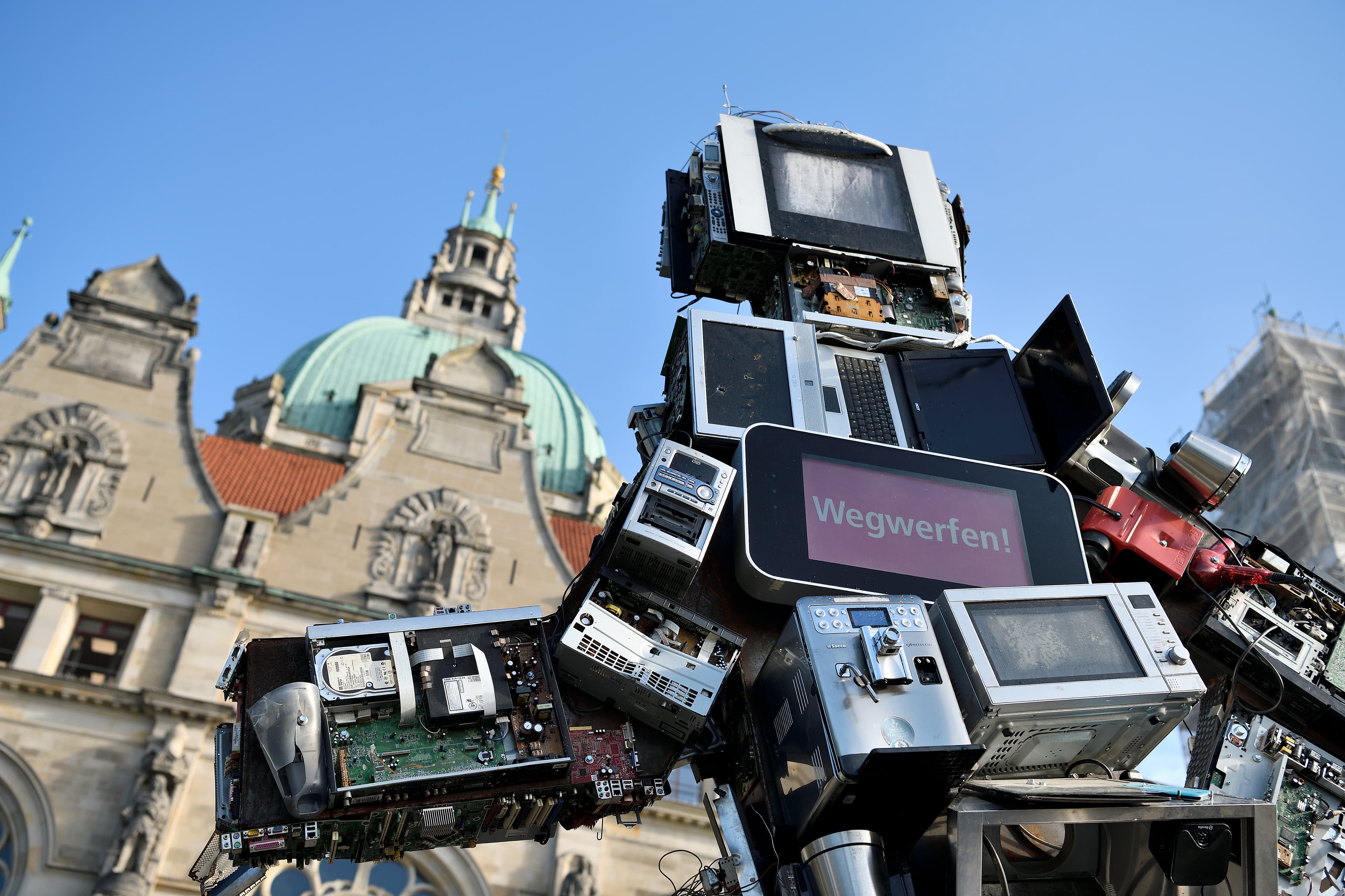 WERTGIGANT vor dem Neuen Rathaus in Hannover