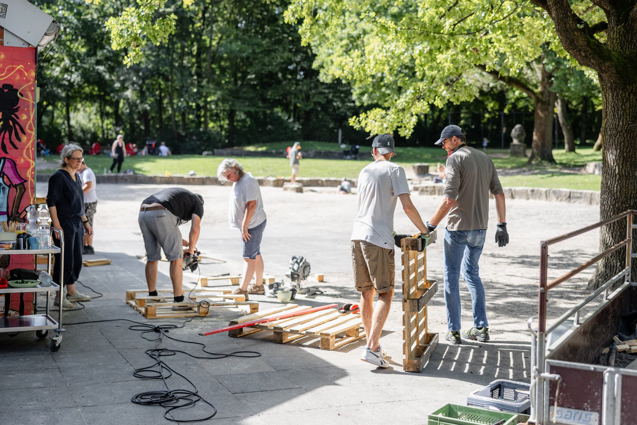 Corporate Volunteering Einsatz im Spielpark Linden